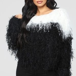 Fashion Nova Fuzzy The Way Love Goes Sweater